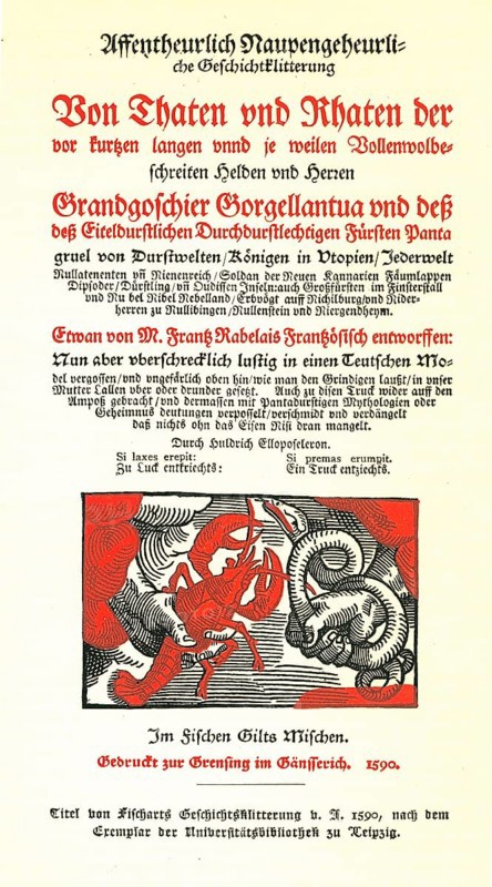 Mockery book on the debauched customs of priests and nobles from 1590, German literary history, by Robert König, 9th edition from 1881