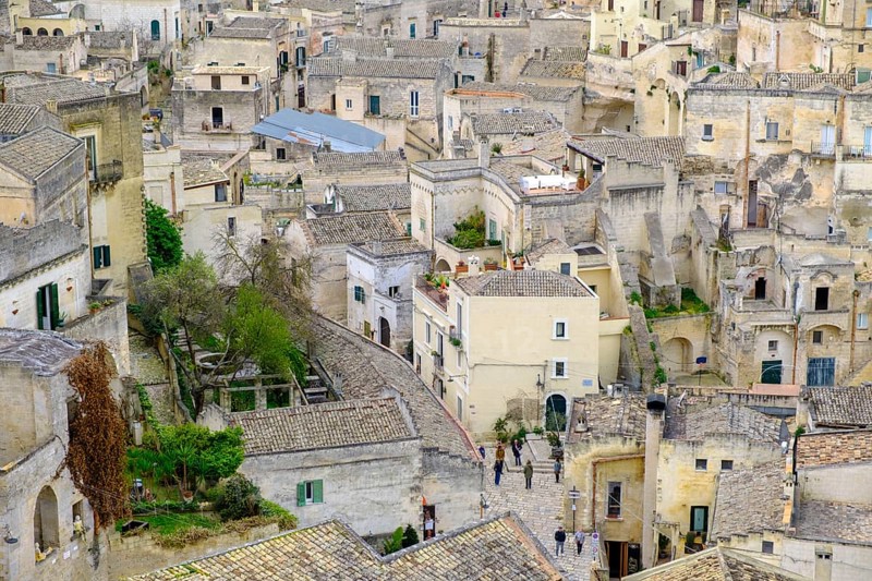 Cave settlement, cave dwellings, houses, Sassi, Matera, Unesco World Heritage Site, Basilicata, Italy