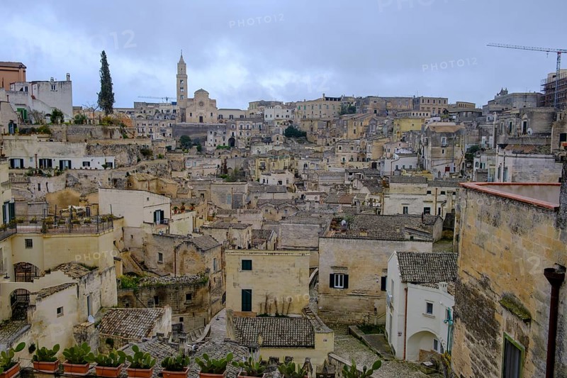 Cave settlement, cave dwellings, houses, Sassi, Matera, Unesco World Heritage Site, Basilicata, Italy