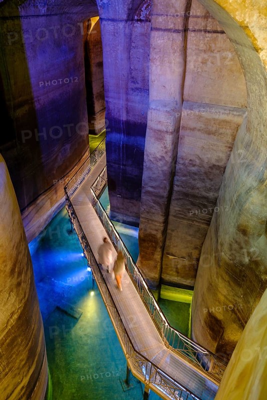 Palombaro lungo cistern, cave settlement, cave dwellings, houses, Sassi, Matera, Unesco World Heritage Site, Basilicata, Italy