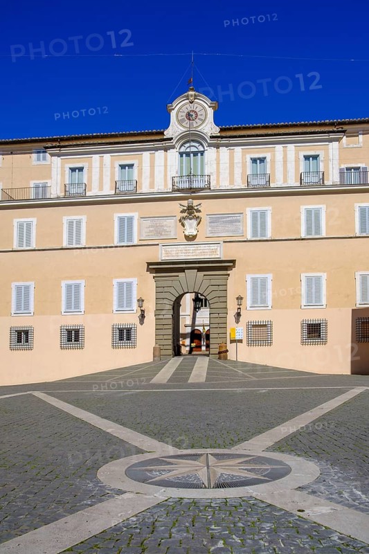 Papal summer residence Castel Gandolfo, Palazzo Pontificio, Albano, Alban Hills, Colli Albani, Lazio, Italy