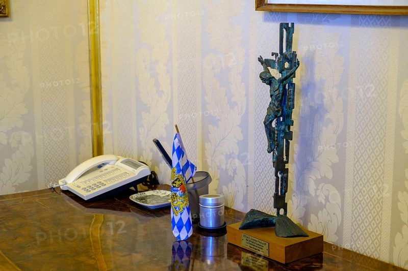 Former office of Pope Benedict, Josef Ratzinger, Palazzo Apostolico di Castel Gandolfo, Papal Summer Residence Castel Gandolfo, Palazzo Pontificio, Albano, Alban Hills, Colli Albani, Lazio, Italy