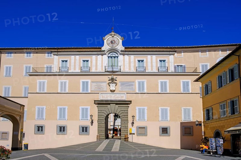Papal summer residence Castel Gandolfo, Palazzo Pontificio, Albano, Alban Hills, Colli Albani, Lazio, Italy