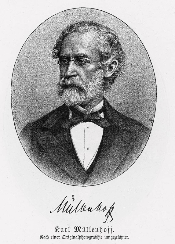 Karl Müllenhoff (1818-1884), from Könnecke Bilderatlas zur Geschichte der Deutschen Litteratur Marburg, 1887