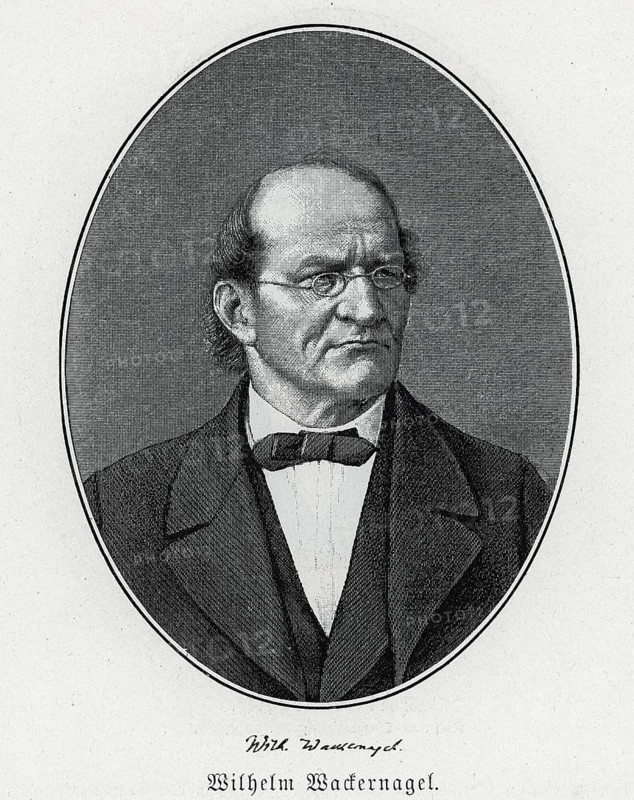 Wilhelm Wackernagel (1806-1869) from Könnecke Bilderatlas zur Geschichte der Deutschen Litteratur Marburg, 1887
