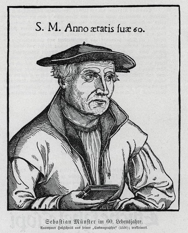 Sebastian Münster (1489-1552) from Könnecke Bilderatlas zur Geschichte der Deutschen Litteratur Marburg, 1887