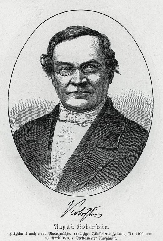 August Karl Koberstein (1797-1870) from Könnecke Bilderatlas zur Geschichte der Deutschen Litteratur Marburg, 1887