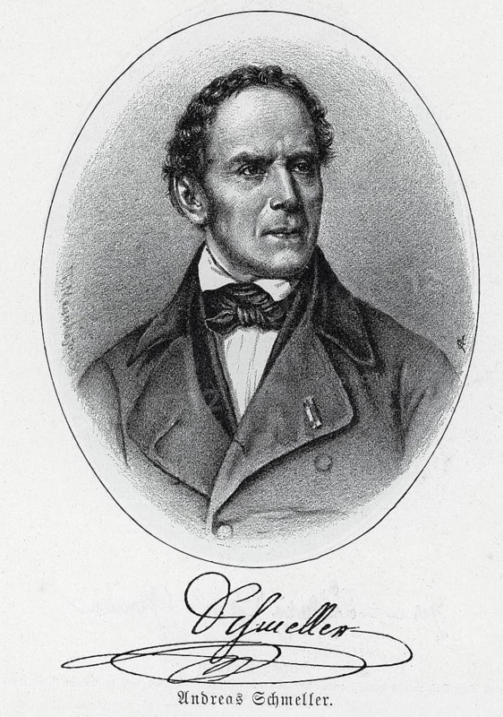Andreas Schmeller (1785-1852) died of cholera, lithograph, from Könnecke Bilderatlas zur Geschichte der Deutschen Litteratur Marburg, 1887