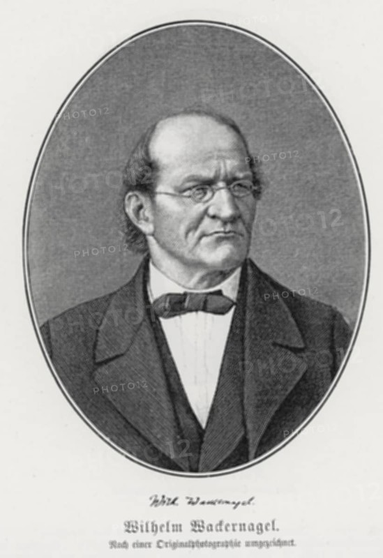 Wilhelm Wackernagel (1806-1869) from Könnecke Bilderatlas zur Geschichte der Deutschen Litteratur Marburg, 1887