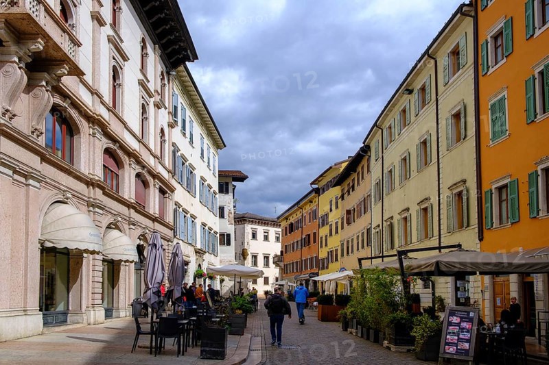 Old town, alleys, Trento, Trentino, Italy