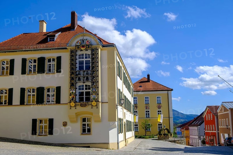 Glockenspiel, Furth im Wald, Bavarian Forest, Upper Palatinate, Bavaria, Germany