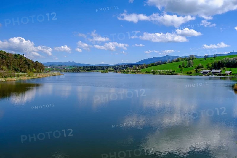 Drachensee, Furth im Wald, Bavarian Forest, Upper Palatinate, Bavaria, Germany