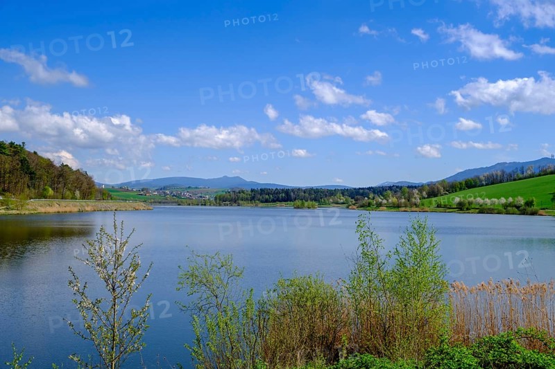 Drachensee, Furth im Wald, Bavarian Forest, Upper Palatinate, Bavaria, Germany