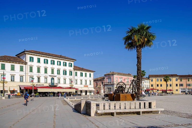 Piazza Grande, Palmanova, Julian Friuli, Veneto, Italy