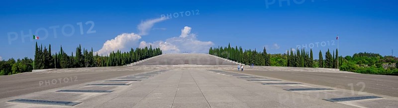 Italy's largest military cemetery, Sacrario di Redipuglia, First World War, Isonzo battles, fascist monumental architecture from 1938, Redipuglia, Julian Friuli, Veneto, Italy
