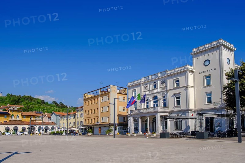 Piazza della Repubblica, Monfalcone, Julian Friuli, Veneto, Italy