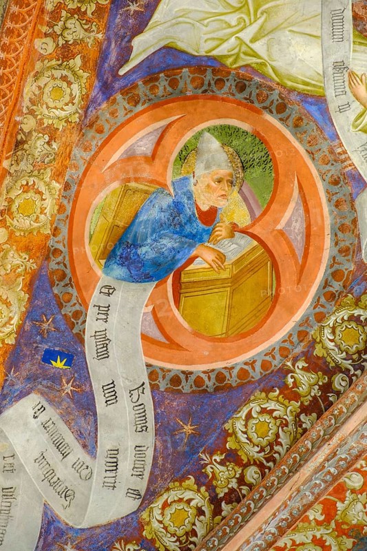 Renaissance frescoes, St. Jakob in Kastelaz, Tramin, Wine Route, South Tyrol, Italy