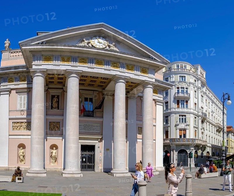 Piazza del Borsa, Trieste, Adriatic Sea, Friuli Venezia Giulia region, Italy