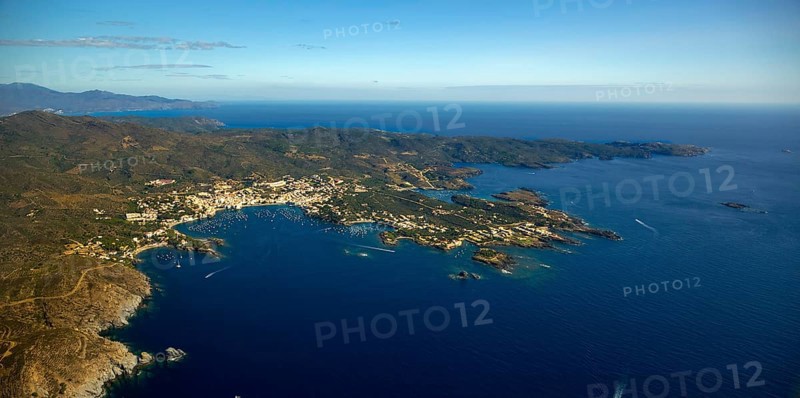 Parc Natural Cap De Creus, Cadaqués, Costa Brava, Catalonia, Spain, Cadaqués, Europe, aerial view, birds-eyes view, aerial photography, aerial photography, aerial photography, overview, bird's eye view, aerial photos of Spain