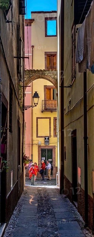 Sardinia, alley with picturesque house and window, Bosa, Europe, Province of Oristano, Italy, old town, architecture, exterior, village, exploration, facades, window, alley, building, idyll, culture, travel, sight, sightseeing, summer, alleyway, southern Europe, daylight, tourism, tradition, urban, past, authentic, charming, narrow, historic, Italian, small town, rural, picturesque, quaint house, Mediterranean, Mediterranean style, regional