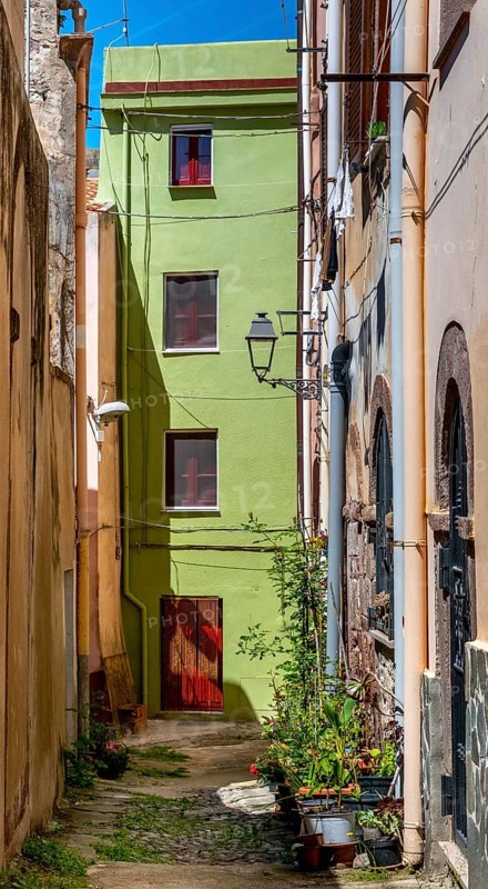 Sardinia, alley with picturesque house and window, Bosa, Europe, Province of Oristano, Italy, old town, architecture, atmosphere, balconies, facade, window, photography, alley, building, house, culture, cobblestones, travel photography, destination, sight, sightseeing, summer, city, alleyway, south, daylight, tourism, doors, holiday, holiday destination, charming, narrow alleyway, historic, Italian, picturesque, Mediterranean, traditional