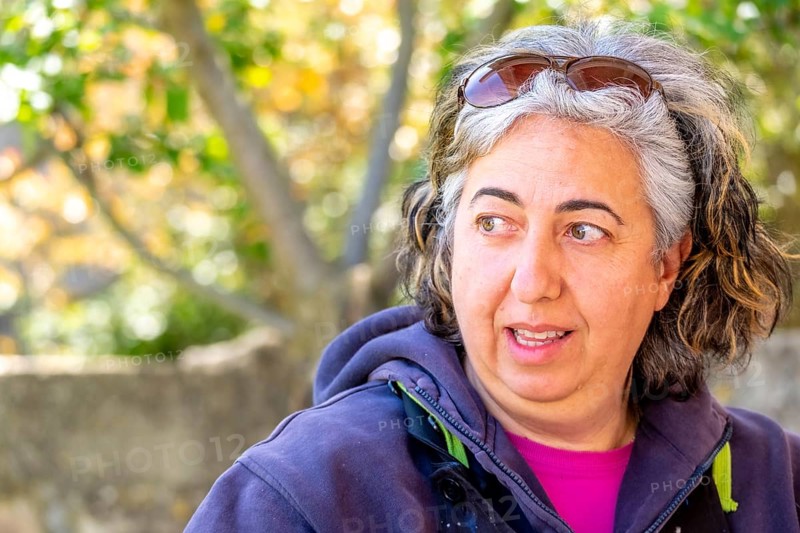 Sardinia, Pina Monne, female portrait and artist, Tinnura, Europe, Province of Oristano, Italy, attention, expression, detail, woman, female portrait, face, hair, home, background, identity, individual, inspiration, clothing, composition, creativity, culture, art, artist, female artist, landscape, painting, fashion, person, portrait, sightseeing, style, technique, tourism, environment, femininity, work, European, Italian, Mediterranean, regional, traditional, contemporary