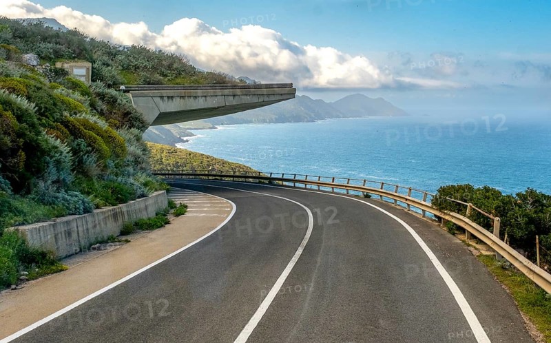 Sardinia, dreamlike coastal road by the sea, bridge projection, Villanova Monteleone, Europe, Province of Sassari, Italy, architecture, view, viewpoint, relaxation, recreation, drive, rock, distant view, sky, idyll, island, coast, coastal road, landscape, sea, Mediterranean, nature, panorama, travel, tranquillity, beauty, sightseeing, summer, road, scenic, daylight, tourism, environment, holiday, traffic, water, picturesque, regional, vegetation