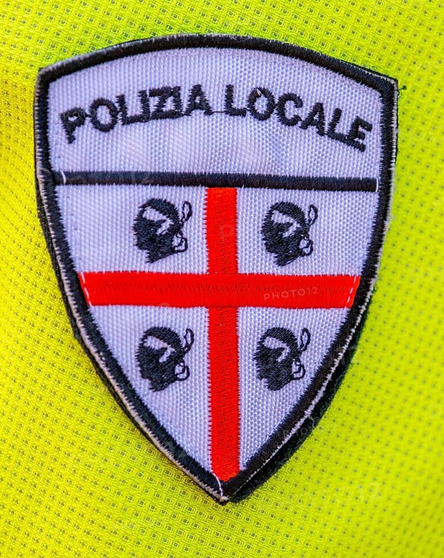Sardinia, police emblem Sardinian flag, Polizia Locale, Bosa, Europe, province of Oristano, Italy, authority, community, law enforcement, identification, insignia, institution, order, police emblem, protection, security, sightseeing, road safety, symbol, tourism, uniform, administration, coat of arms, bureaucratic, emblematic, European, institutional, Italian, cultural meaning, local authorities, official insignia, regional identity, Sardinian, Sardinian flag, public service, public service