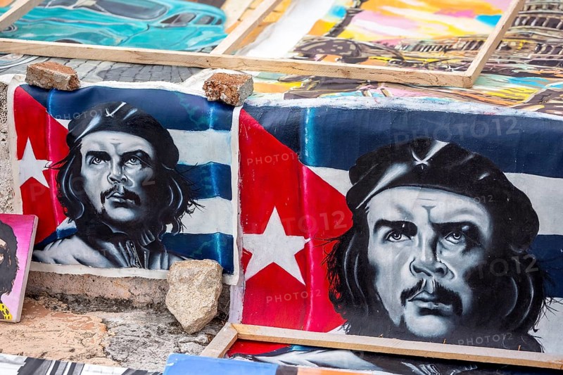 Ernesto Che Guevara pictures and paintings, La Habana, Cuba, Caribbean, Central America, Cuba, Europe, aerial view, birds-eyes view, aerial photography, aerial photography, overview, overview, bird's eye view