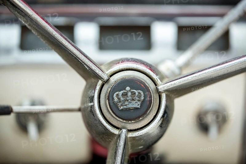 Rotten steering wheel of a Buick road cruiser, vintage car steering wheel, La Habana, Cuba, Caribbean, Central America, Cuba, Europe, aerial view, birds-eyes view, aerial photography, aerial photography, aerial photography, overview, bird's eye view
