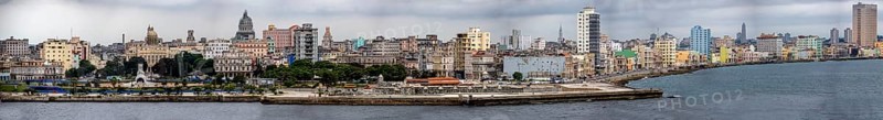 View of the harbour book of Old Havana on the Malecón, Capitol Nacional, La Habana, Cuba, Cuba