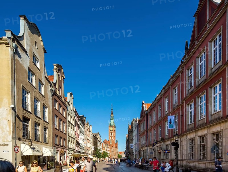 GdaÅsk, Gdansk, GdaÅsk Town Hall, GdaÅsk Town Hall Tower, GdaÅsk, Baltic Sea coast, Baltic Sea, pomorskie, Pomeranian Voivodeship, Poland, Gdansk, PL, Europe, aerial view, birds-eyes view, aerial photography, aerial photography, overview, overview, bird's eye view