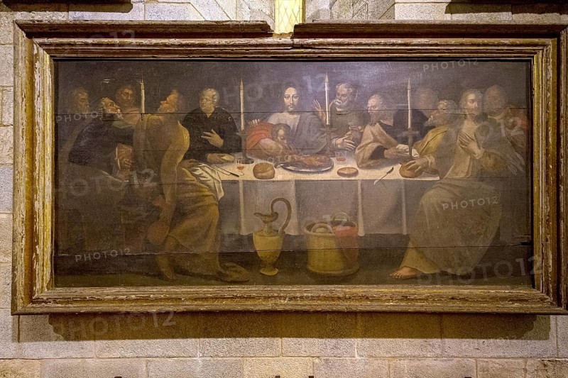 Picture of the Last Supper in the Cathedral of Evora, Sé Catedral de Évora Basílica Sé Catedral de Nossa Senhora da Assunção, Evora, District of Évora, Portugal