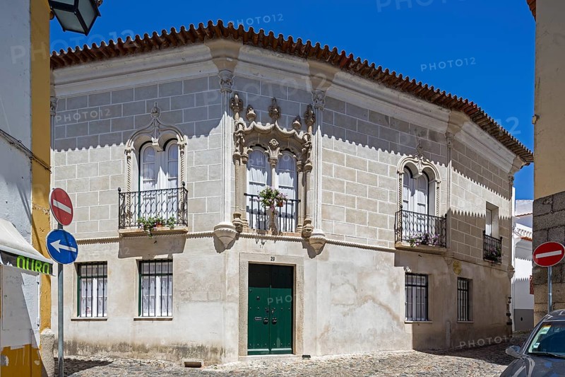 Classic tiled house, Evora, Évora district, Portugal