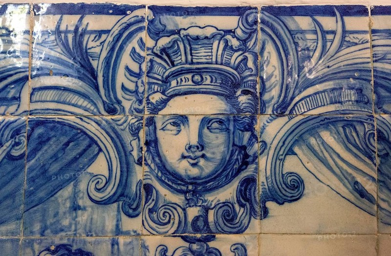 Classical Azuleros in the University, Colégio do Esírito Santo, old University of Evora, Evora, district of Evora, Portugal