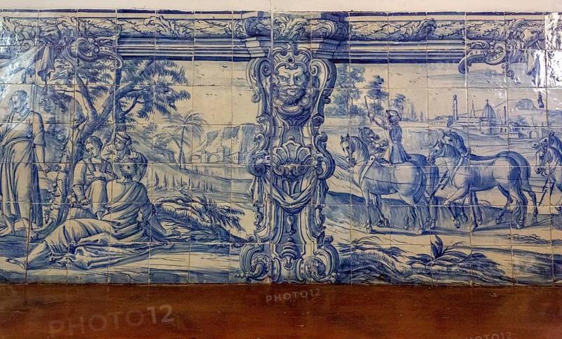 Classical Azuleros in the University, Colégio do Esírito Santo, old University of Evora, Evora, district of Evora, Portugal