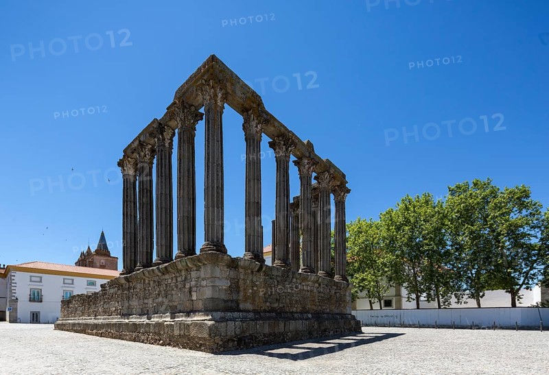 The Temple of Diana in Evora, Evora, Évora district, Portugal