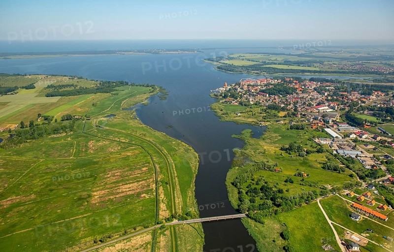 BuszÄ™cin, Baltic Sea coast, Województwo zachodniopomorskie, Poland, Buszecin, Województwo zachodniopomorskie, PL, Europe, aerial view, birds-eyes view, aerial photography, aerial photography, overview, bird's eye view, northern Poland