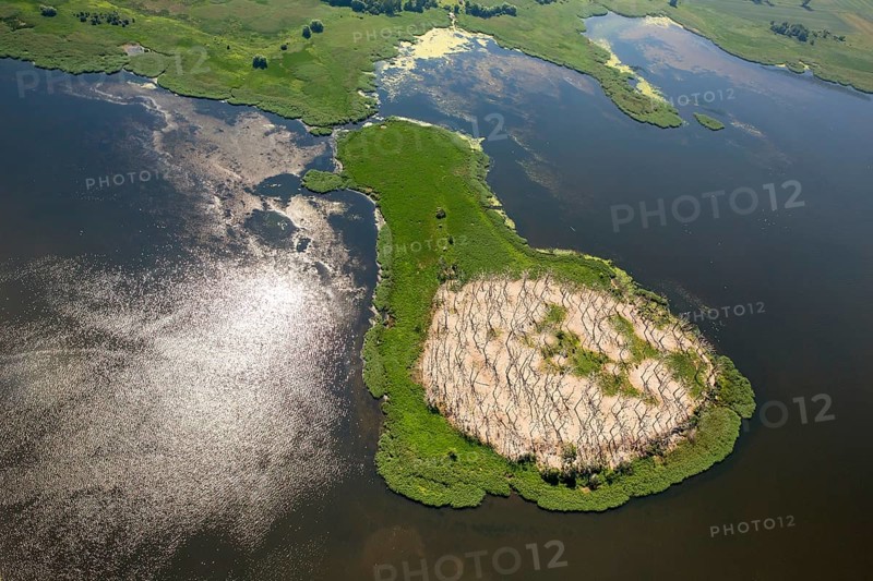 Gardzka KÄ™pa peninsula, PoÅ'chowo, Dusin, Baltic Sea coast, Województwo zachodniopomorskie, Poland, Polchowo, Województwo zachodniopomorskie, PL, Europe, aerial view, birds-eyes view, aerial photography, overview, bird's eye view, northern Poland