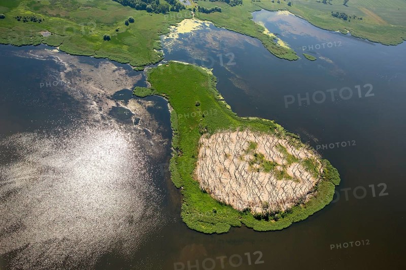 Gardzka KÄ™pa peninsula, PoÅ'chowo, Dusin, Baltic Sea coast, Województwo zachodniopomorskie, Poland, Polchowo, Województwo zachodniopomorskie, PL, Europe, aerial view, birds-eyes view, aerial photography, overview, bird's eye view, northern Poland