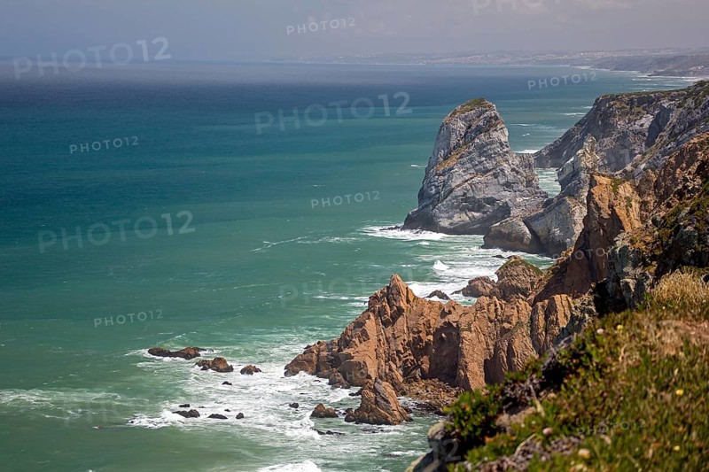 Atlantic coast, Cabo da Roca, westernmost point of the continent of Europe, Lisbon coast, São João das Covas, Lisbon district, Portugal