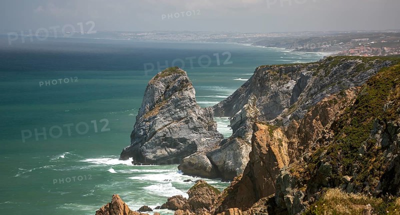 Atlantic coast, Cabo da Roca, westernmost point of the continent of Europe, Lisbon coast, São João das Covas, Lisbon district, Portugal