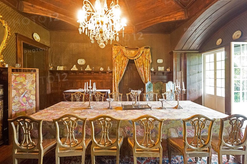 Salon, Casa de Sezim, Grande Escolha winery in the Minho region, the garden of Portugal, Nespereira, Braga district, Portugal, Europe, aerial view, birds-eyes view, travel, travel photography