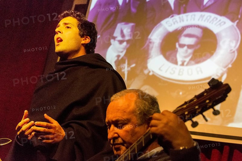 Fado singing and fado performance in a cultural centre in Coimbra, Coimbra, Coimbra district, Portugal, Europe, aerial view, birds-eyes view, Travel, travel photography