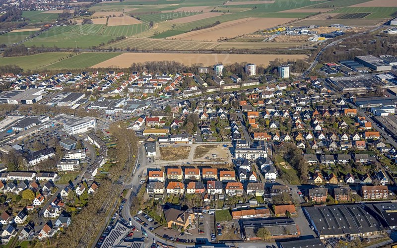 Aerial view, residential area between Elfser Weg and Riga-Ring, construction site Coca-Cola wasteland with new construction of rental flats neighbourhood on Briloner Straße, Soest, Soester Börde, North Rhine-Westphalia, Germany, architecture, structure, view, construction work, building area, building site, building plots, building cranes, building project, building site, construction, Briloner Straße, Coca-Cola wasteland, DE, roofs, Elfser Weg, development, Europe, spring weather, buildings, property tax, land, houses, property, real estate, infrastructure, landscape, aerial view, aerial photography, aerial photography, rental flats, neighbourhood, perspective, quarter, Riga-Ring, city, urban planning, streets, urban, daytime, overview, environment, urbanisation, traffic, bird's-eye view, residential complex, living and life, residential area, residential building, residential quality, residential quarter, living space, housing estate, residential district, birds-eyes view, european, ...