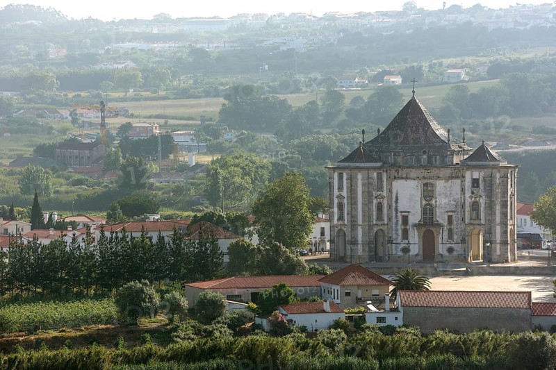 Picturesque small town Obidos, Ãbidos, Leiria district, Portugal, Europe, Óbidos, aerial view, birds-eyes view, Travel, travel photography