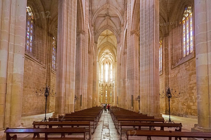 Monastery of Santa Maria da VitÃüria, UNESCO World Heritage Site, Monastery Church of Batalha, Mosteiro da Batalha, Batalha, Leiria District, Portugal, Europe, aerial view, birds-eyes view, Travel, Travel Photography