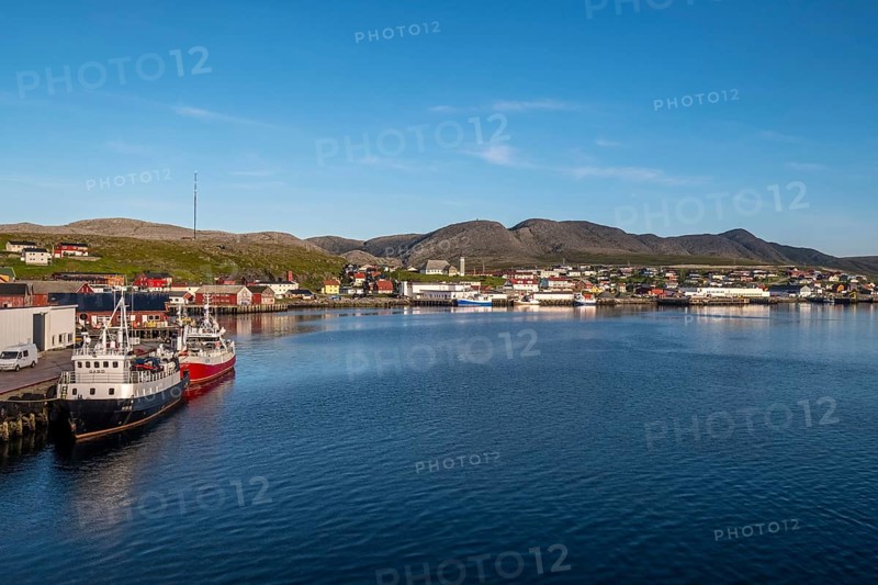 Town view and harbour, Mehamn Church, Mehamn, Finnmark, Norway, Scandinavia, Europe, adventure travel, place of worship, mountainside, tourism, religious community, place of worship, property tax, sacred site, Hurtigruten, Hurtigruten voyage, real estate, church, congregation, denomination, cruise, NOR, travel, destination, religion, religious site, ships, sea voyage, sightseeing, tourism, residential complex, living and life, residential area, residential buildings, quality of life, residential neighbourhood, housing estate, Norwegian, Scandinavian, touristic
