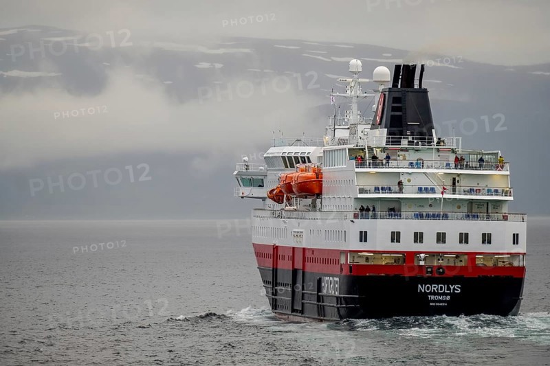 Ship MS Nordlys, Nord-Lenangen, Troms, Norway, Scandinavia, Europe, adventure travel, tourism, Hurtigruten, Hurtigrutenreise, cruise, cruise ship, liner, NOR, Nordlys, passenger ship, shipping company Hurtigruten AS, travel, destination, ship, shipping, sea voyage, sightseeing, tourism, Norwegian, Scandinavian, touristic