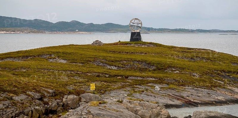 Arctic Circle Globe, Vikingen Island, Tonnes, Nordland, Norway, Scandinavia, Europe, adventure travel, tourism, globe, Hurtigruten, Hurtigruten voyage, cruise, NOR, Arctic Circle 66° 33', Arctic Circle Monument, travel, destination, sea voyage, sightseeing, sculpture, statue, tourism, Norwegian, Scandinavian, touristic
